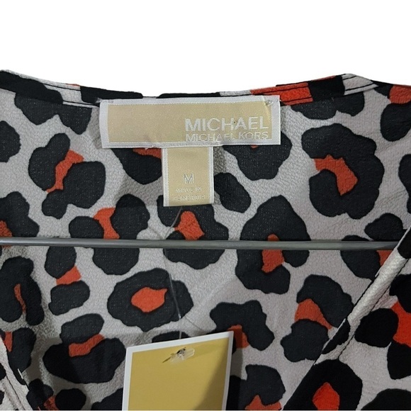 NWT Michael Kors Women's Cute Blouse Tops, Burnt Orange, Medium - Picture 6 of 6